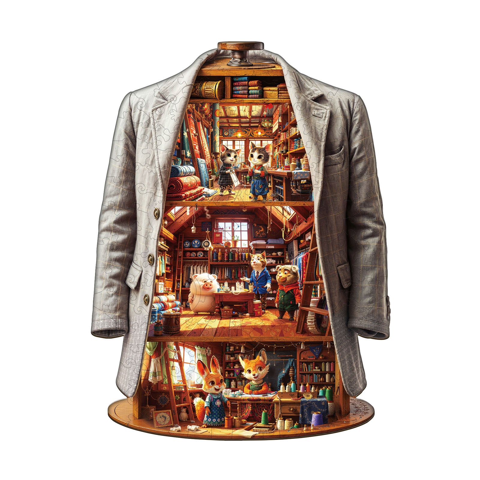 Blissful Wardrobe Wooden Jigsaw Puzzle