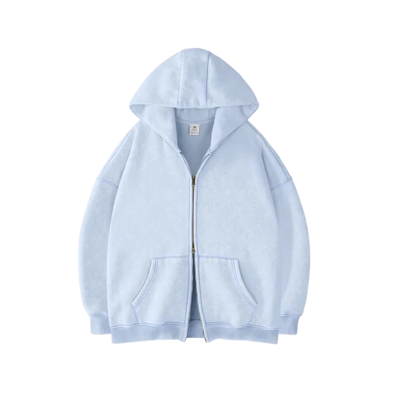 Unisex Oversized zip up hoodie