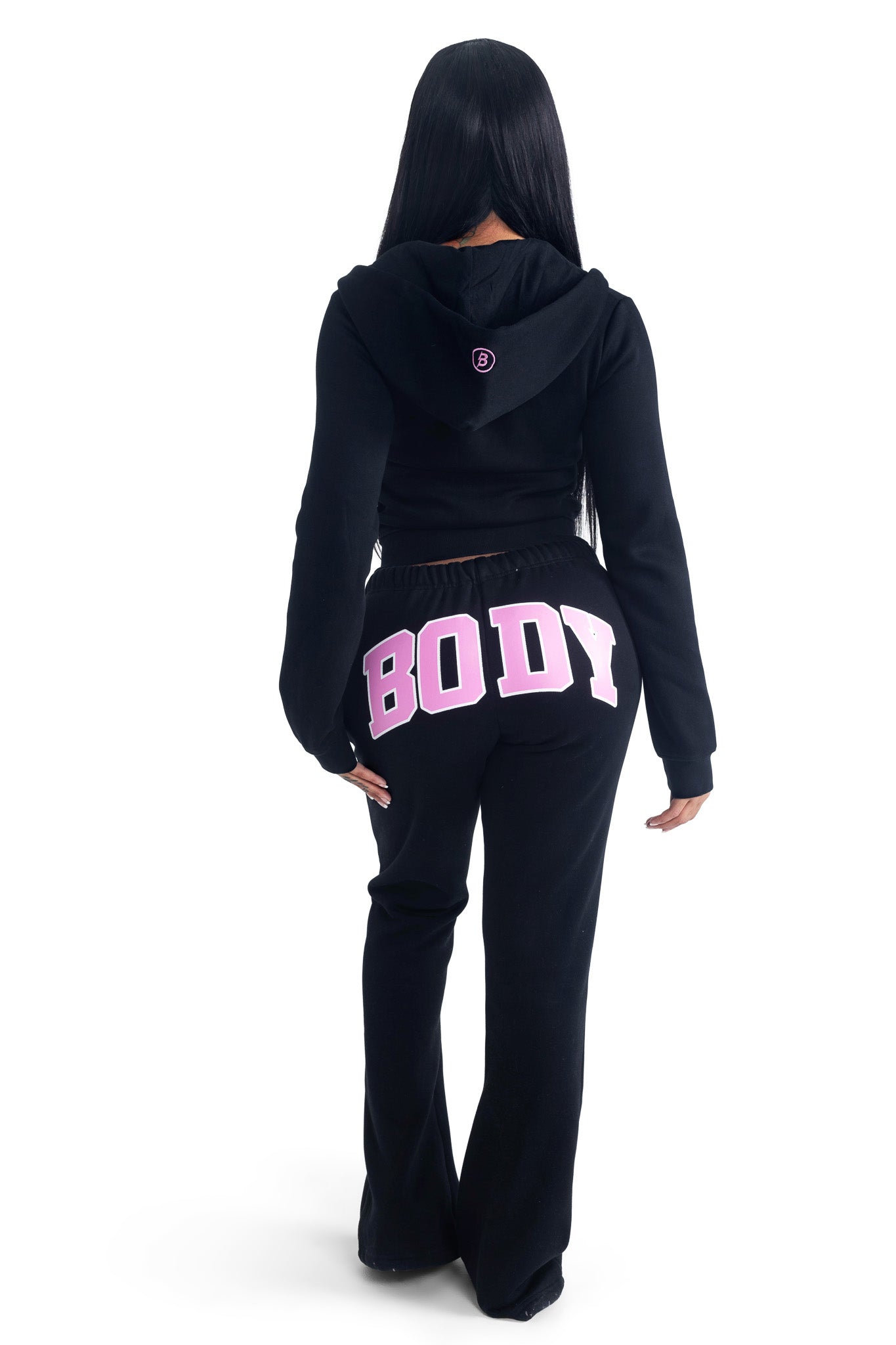 PRE-ORDER - BACKSHOT SWEATPANTS 2.0 (BLACK/PINK)