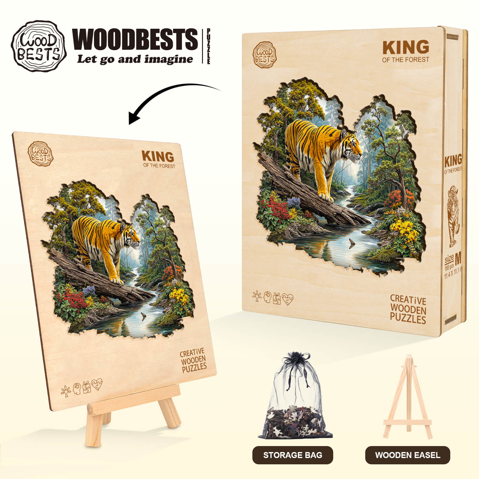 King of the Forest Wooden Jigsaw Puzzle