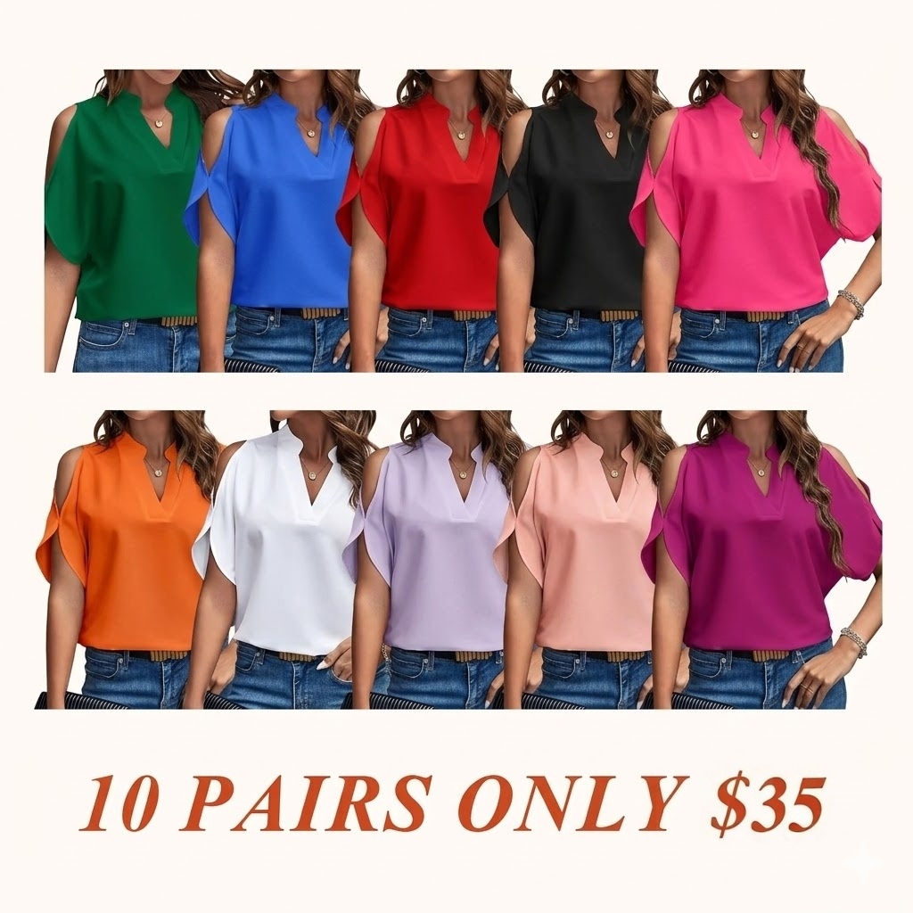Women's Solid Color Casual Fitted T-Shirt