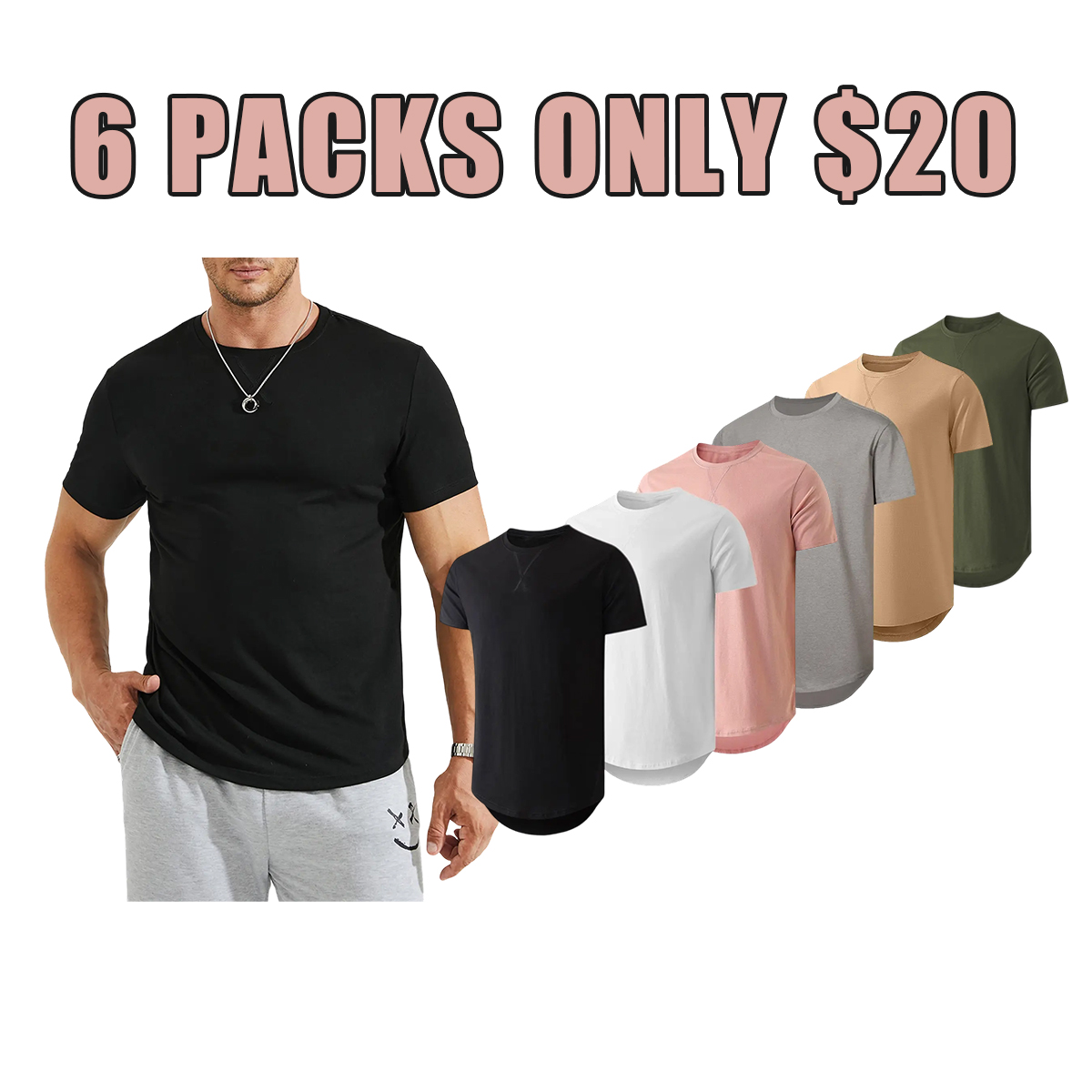 👕Essential Cotton Crewneck T-Shirt