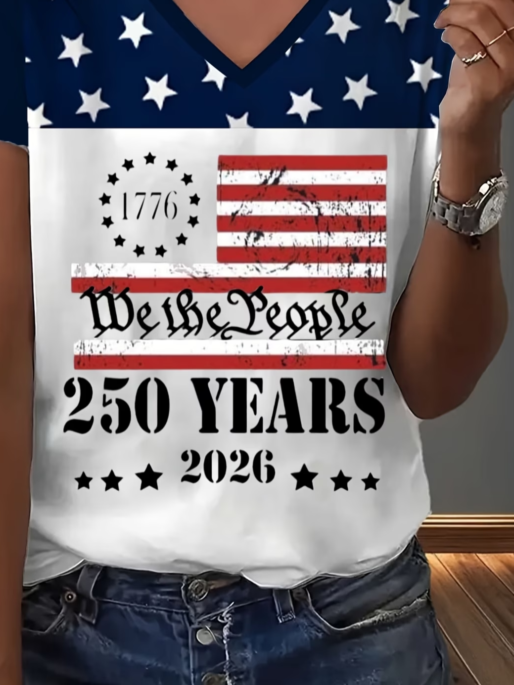 Women's Short Sleeve T-shirt Summer White Text Letters Printing V Neck Holiday Going Out Vintage Top