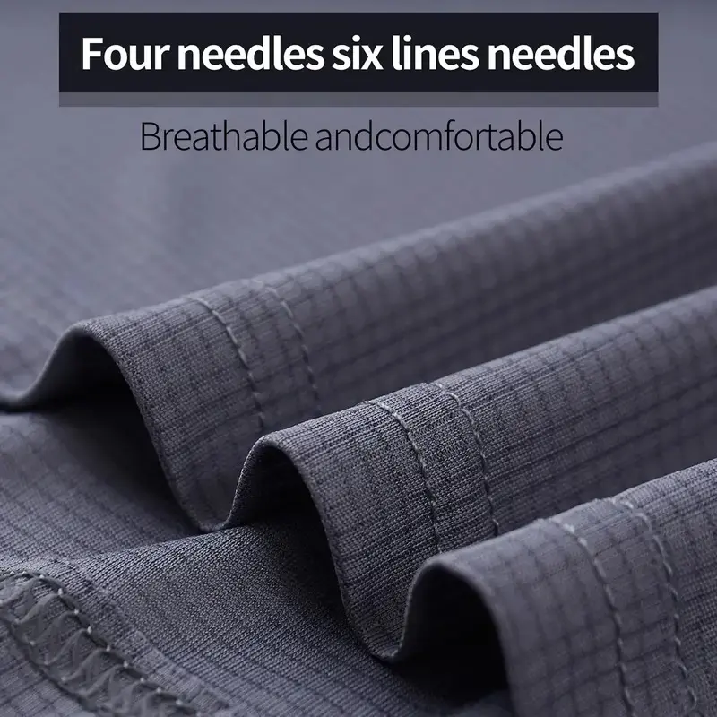 Men's 5-Pack Quick-Dry Crewneck T-Shirts – Breathable, Moisture-Wicking Sports Tees