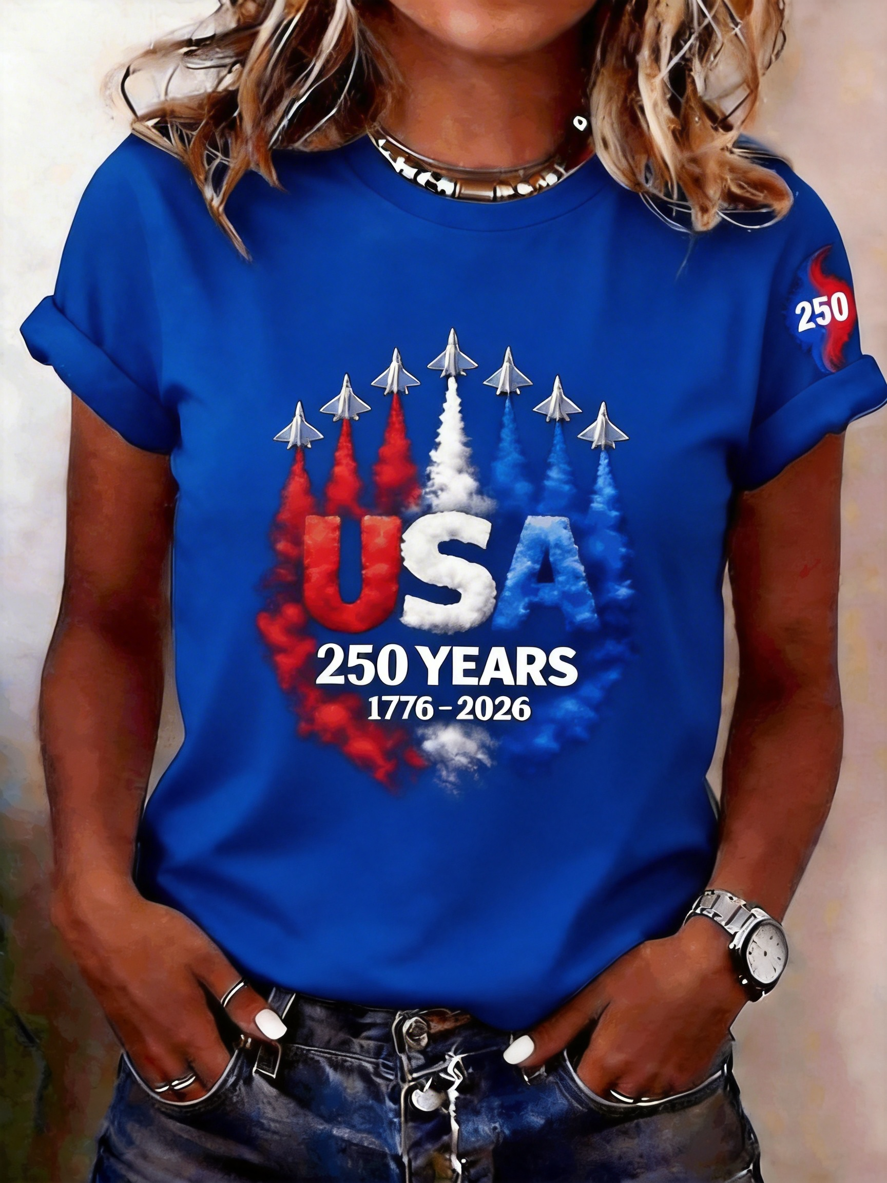 Crew Neck Plane Regular Fit T-Shirt