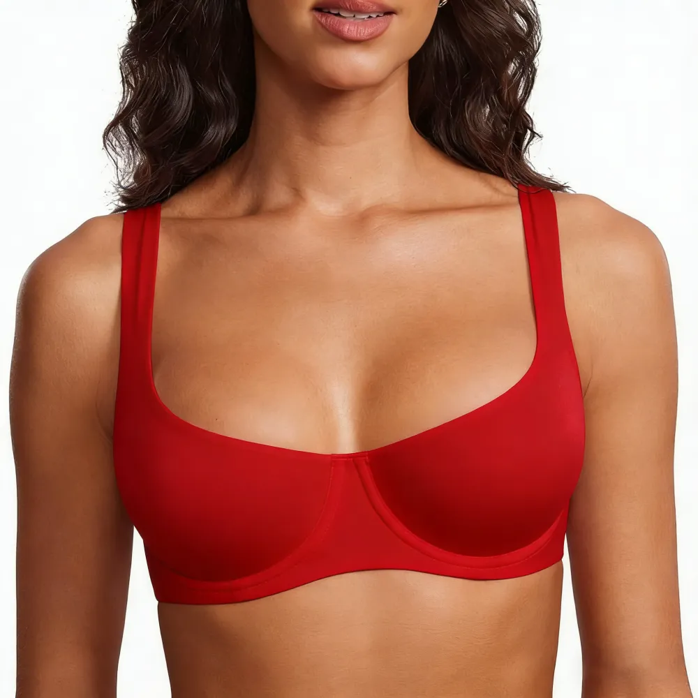 Women's No Padded Underwire Balconette Bra