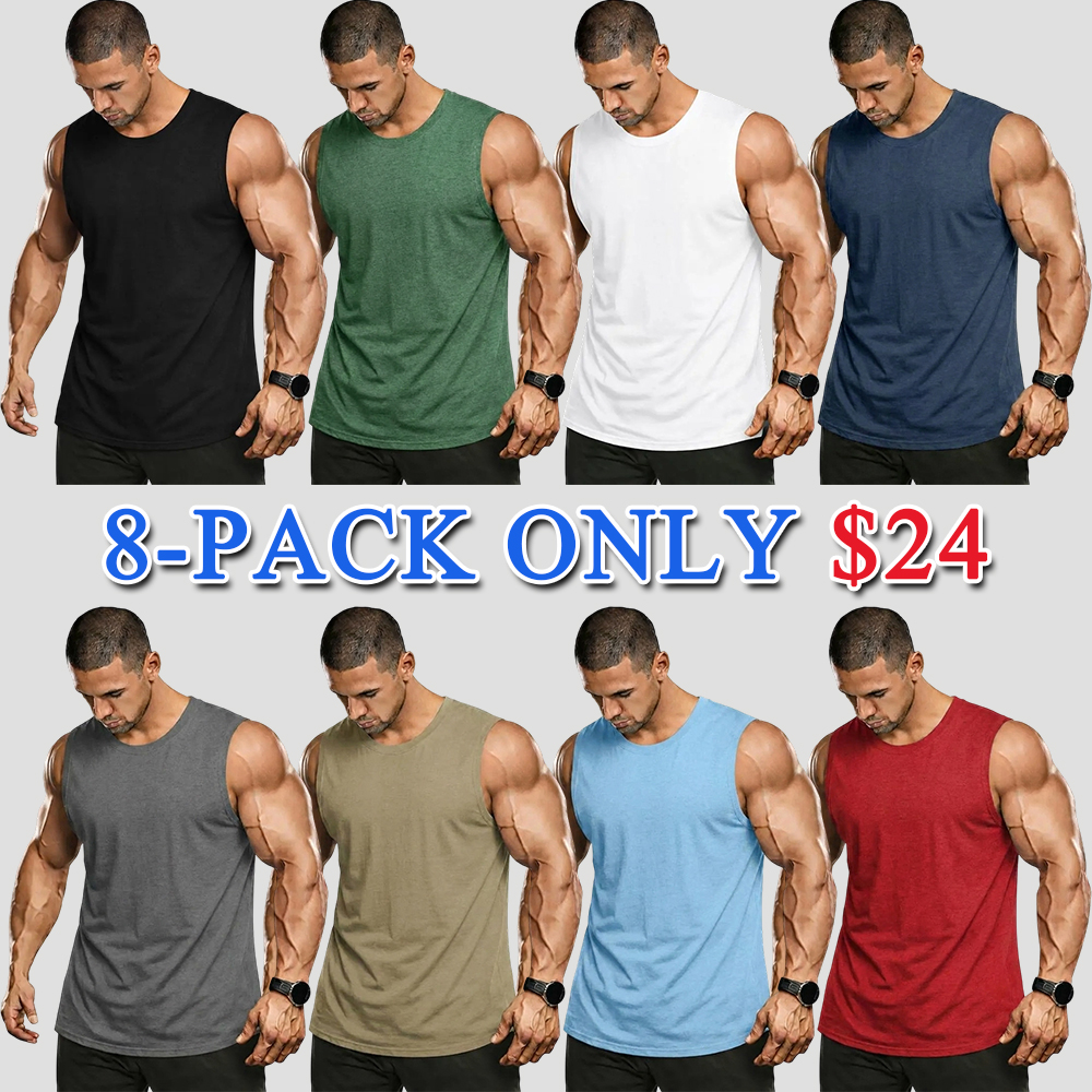 Men's Sleeveless Crewneck Tank Top