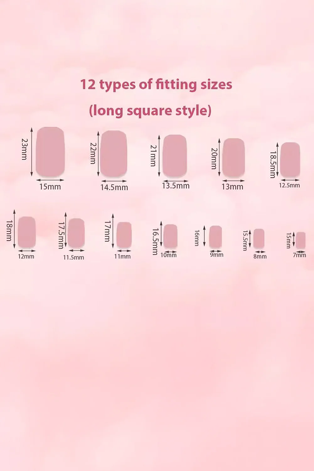 Pink Leopard French Tip Bow Decor Square Nail Stickers