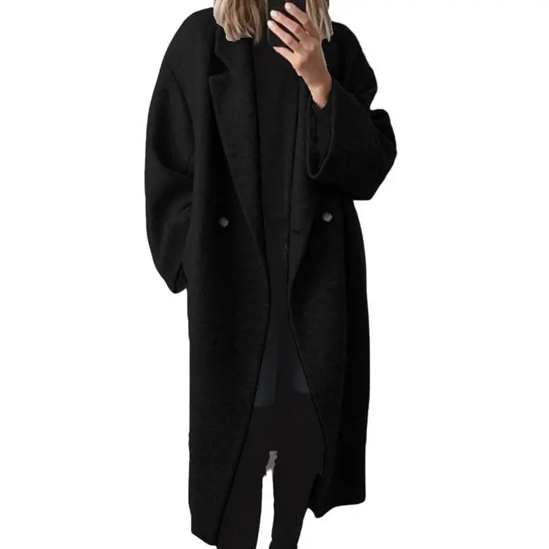 Winter Double-Breasted Wool Coat