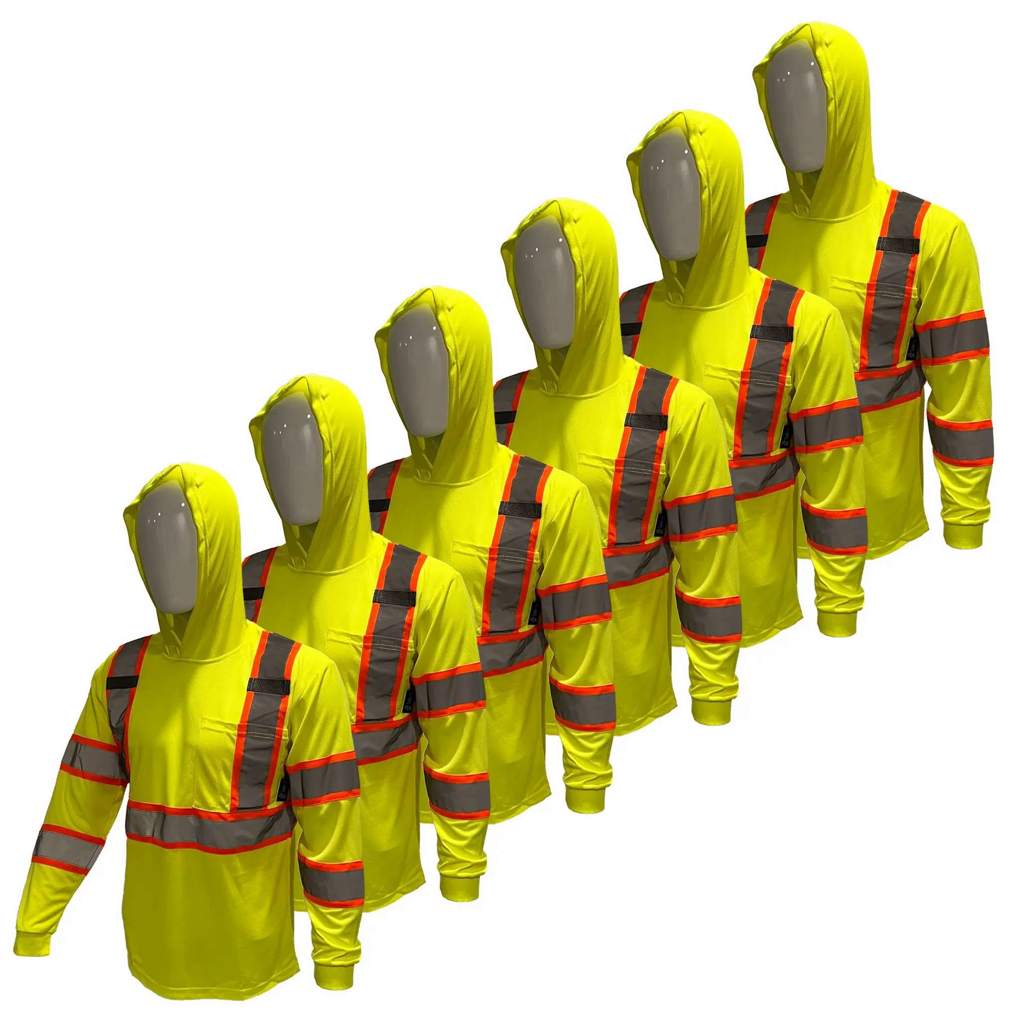 🔥🔥Tuglow Class 3 Premium Hi-Vis Long Sleeve Hoodie - Ultimate Work Protection