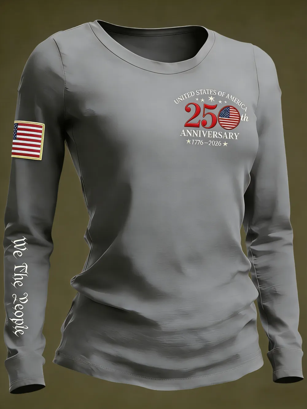 USA 250th Anniversary We The People Long Sleeve T-Shirt