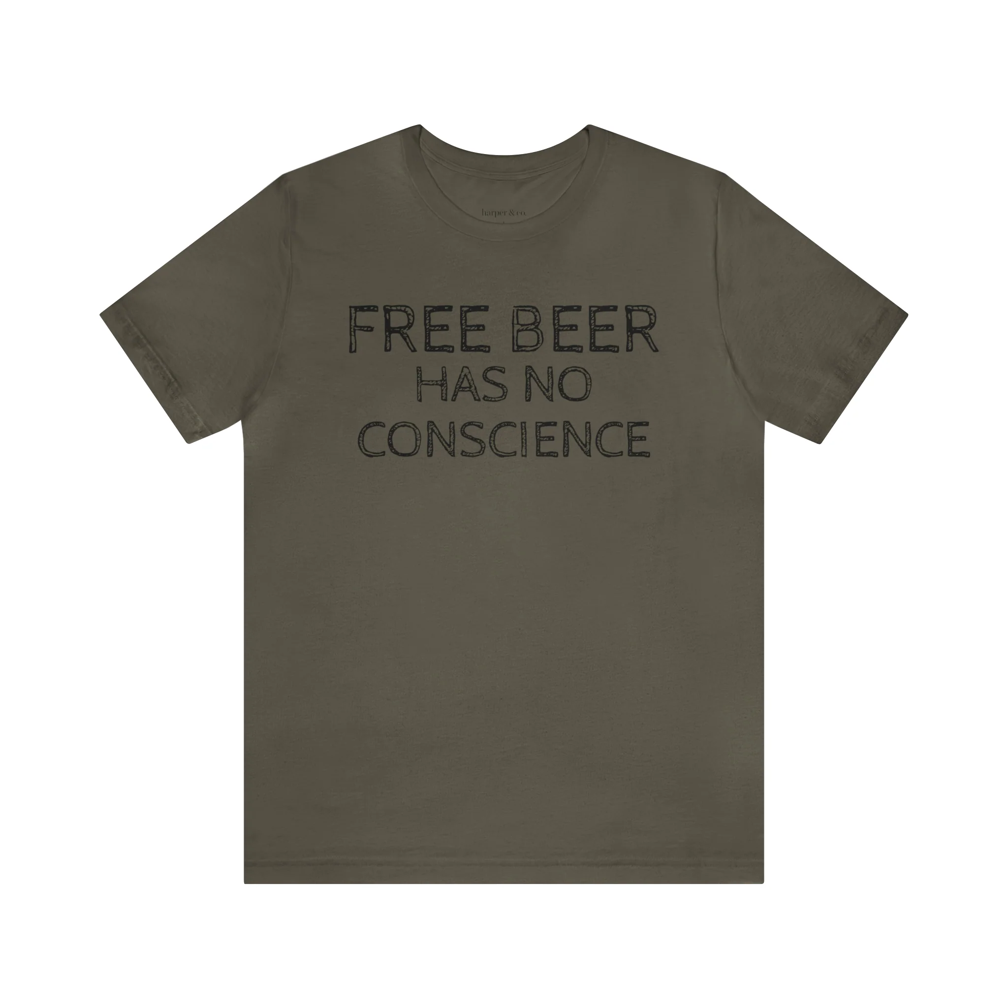 Free Beer Unisex Jersey Short Sleeve Tee