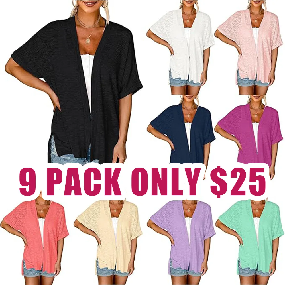 🔥Stylish Flowy Short Sleeve Cardigan