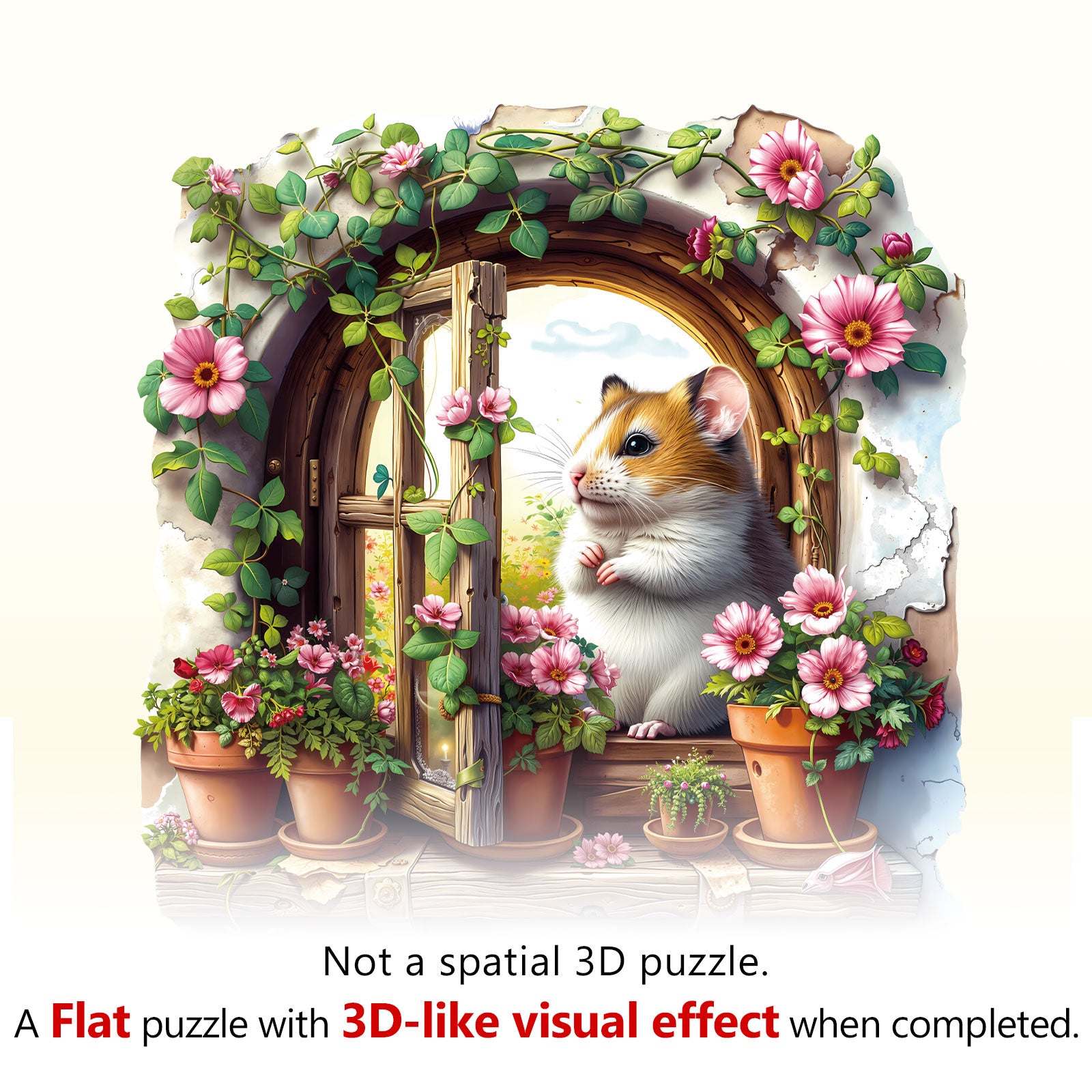 Spring Visitor Wooden Jigsaw Puzzle