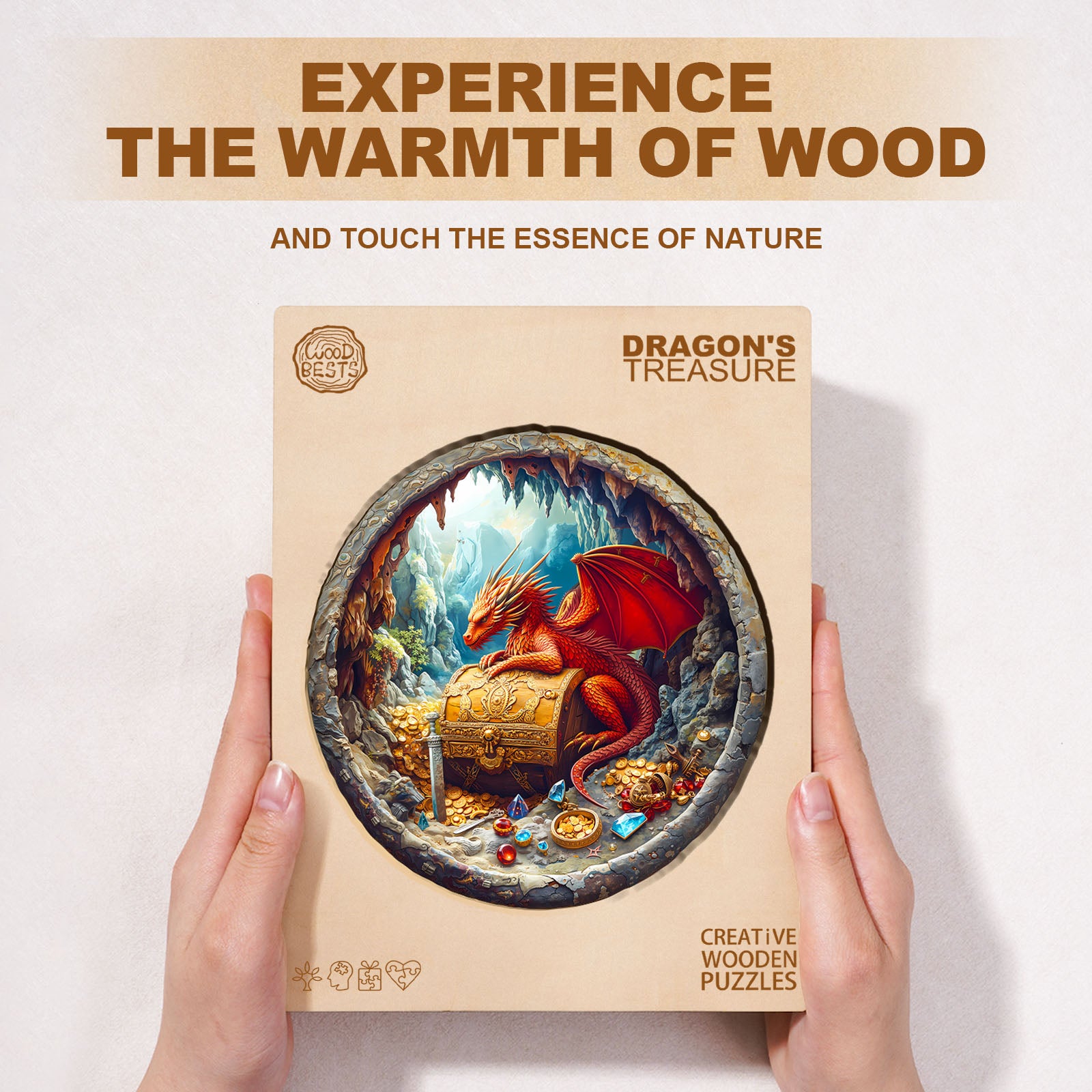 Dragon's Treasure Wooden Jigsaw Puzzle