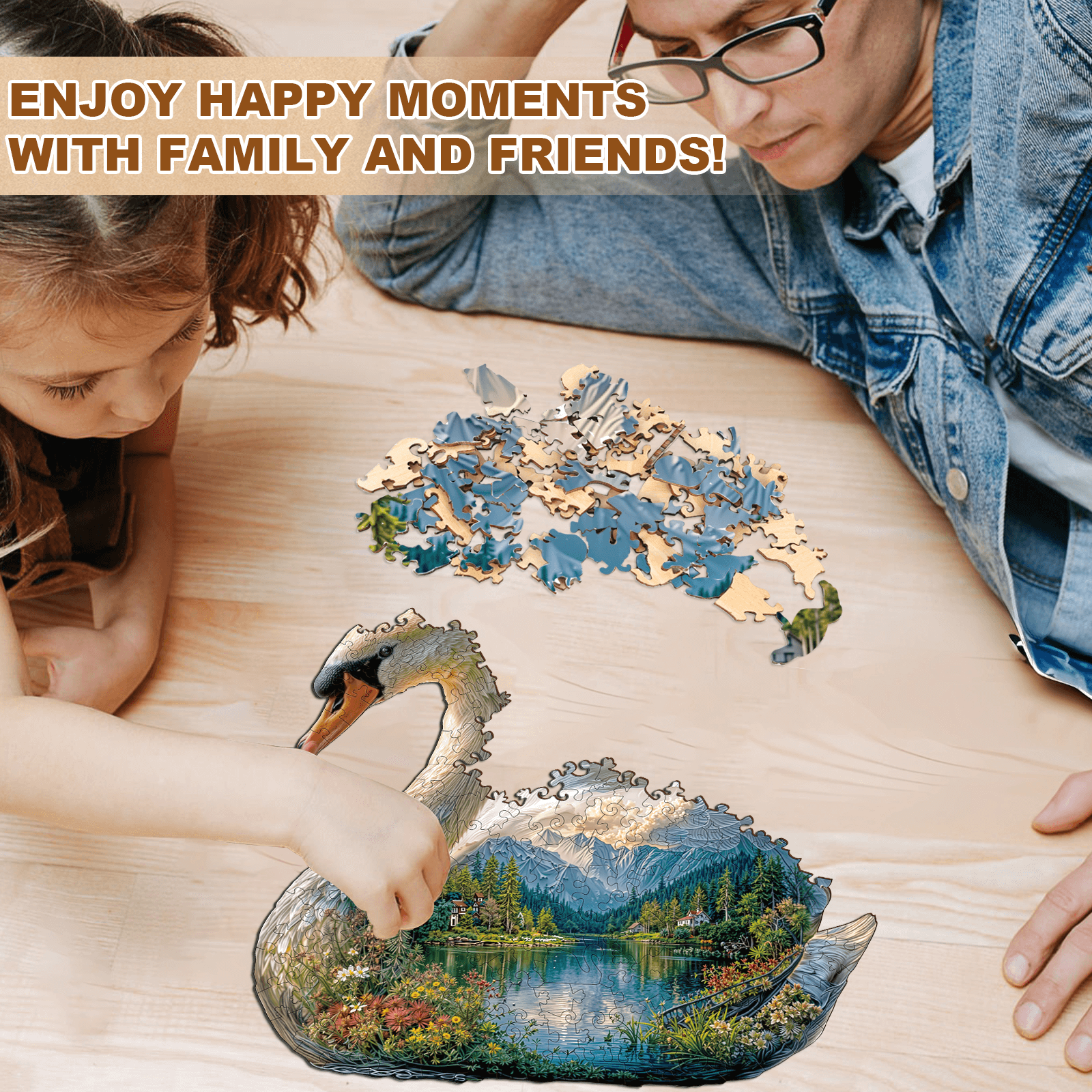 Swan Dream Wooden Jigsaw Puzzle