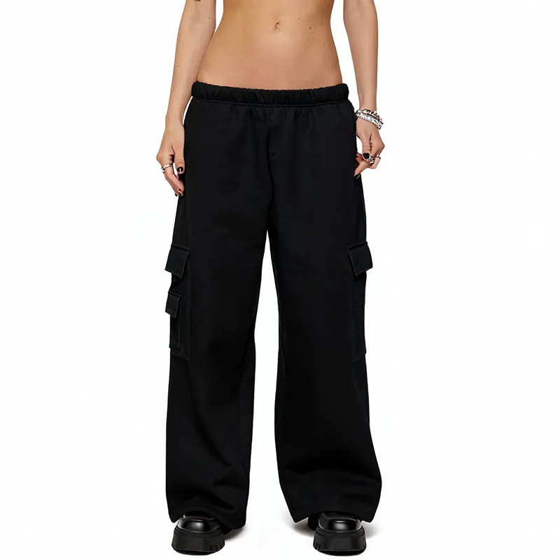 Women's Wide Leg Cargo Sweatpants – Comfy & Stylish Everyday Wear