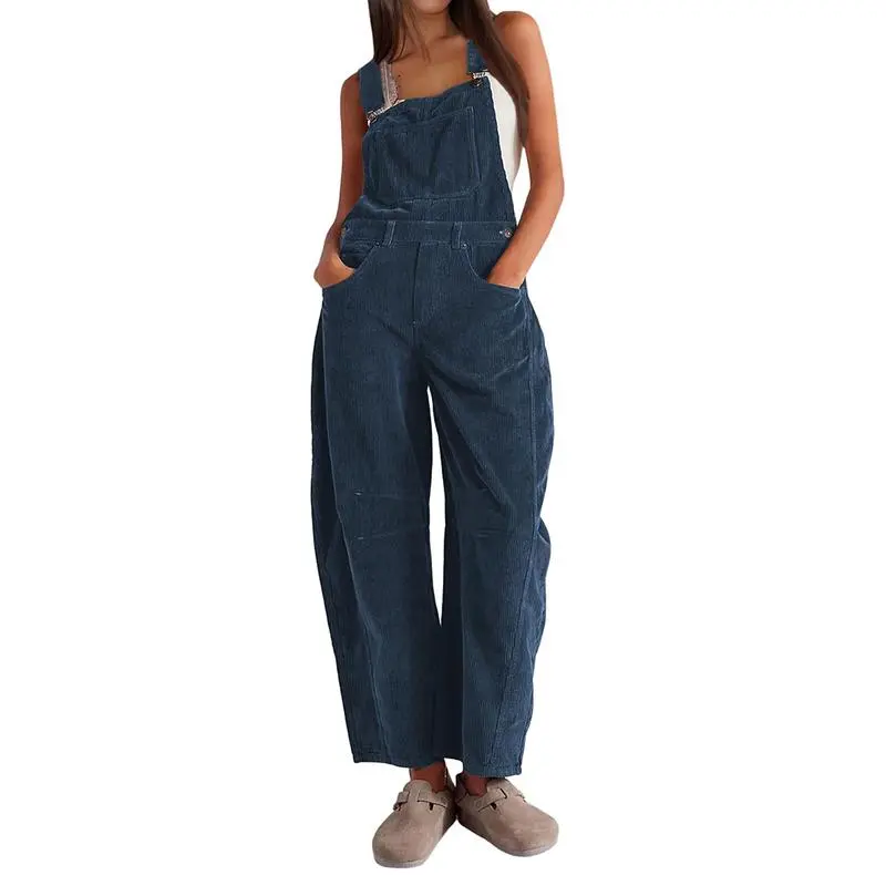 ✨Women's Corduroy Overalls Barrel Wide Leg Bib Pants🔥