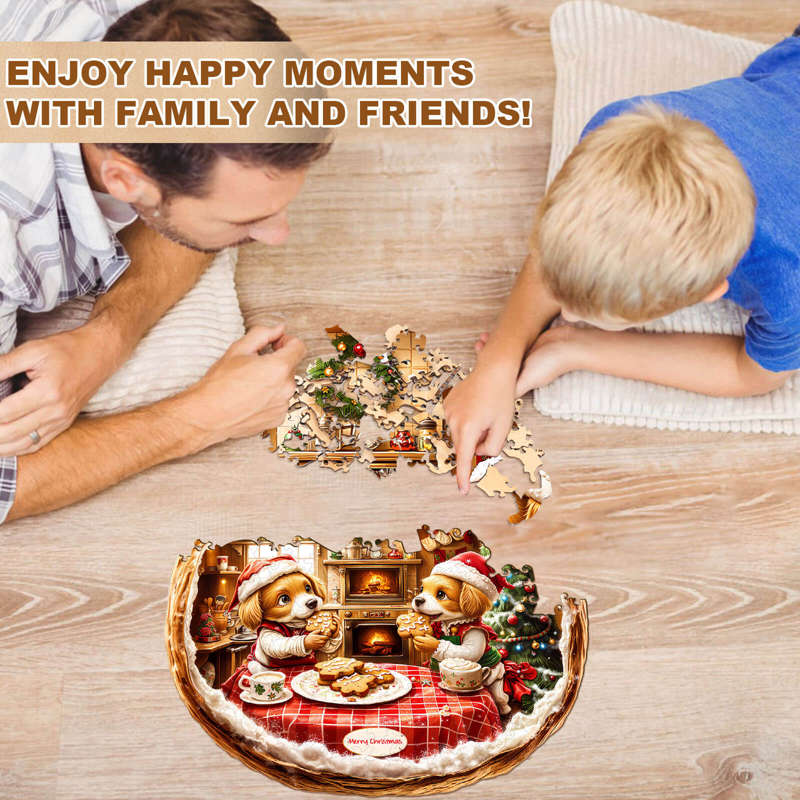 Puppy Home Wooden Jigsaw Puzzle