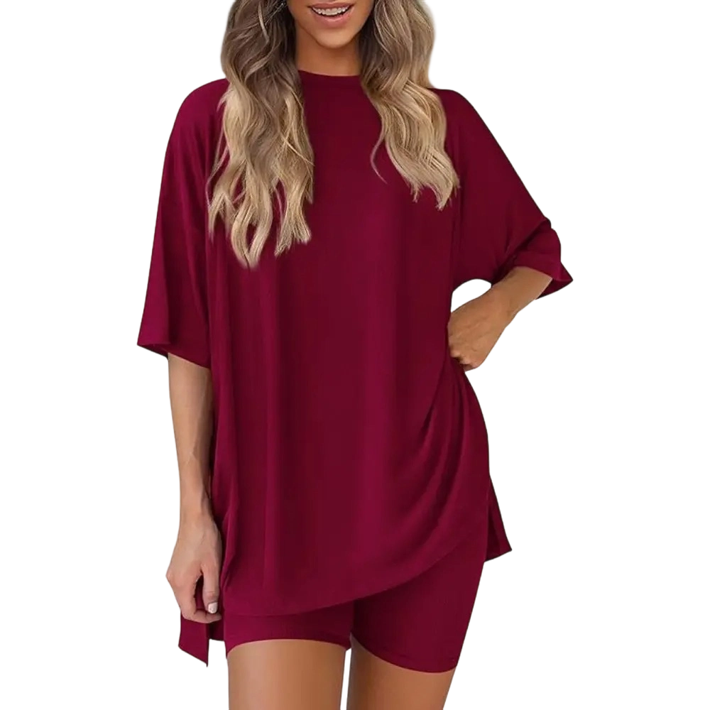 Pocket Biker Shorts Minimalist Lounge Wear Soft Viscose Fabric Comfy Homewear Cozy Pjs