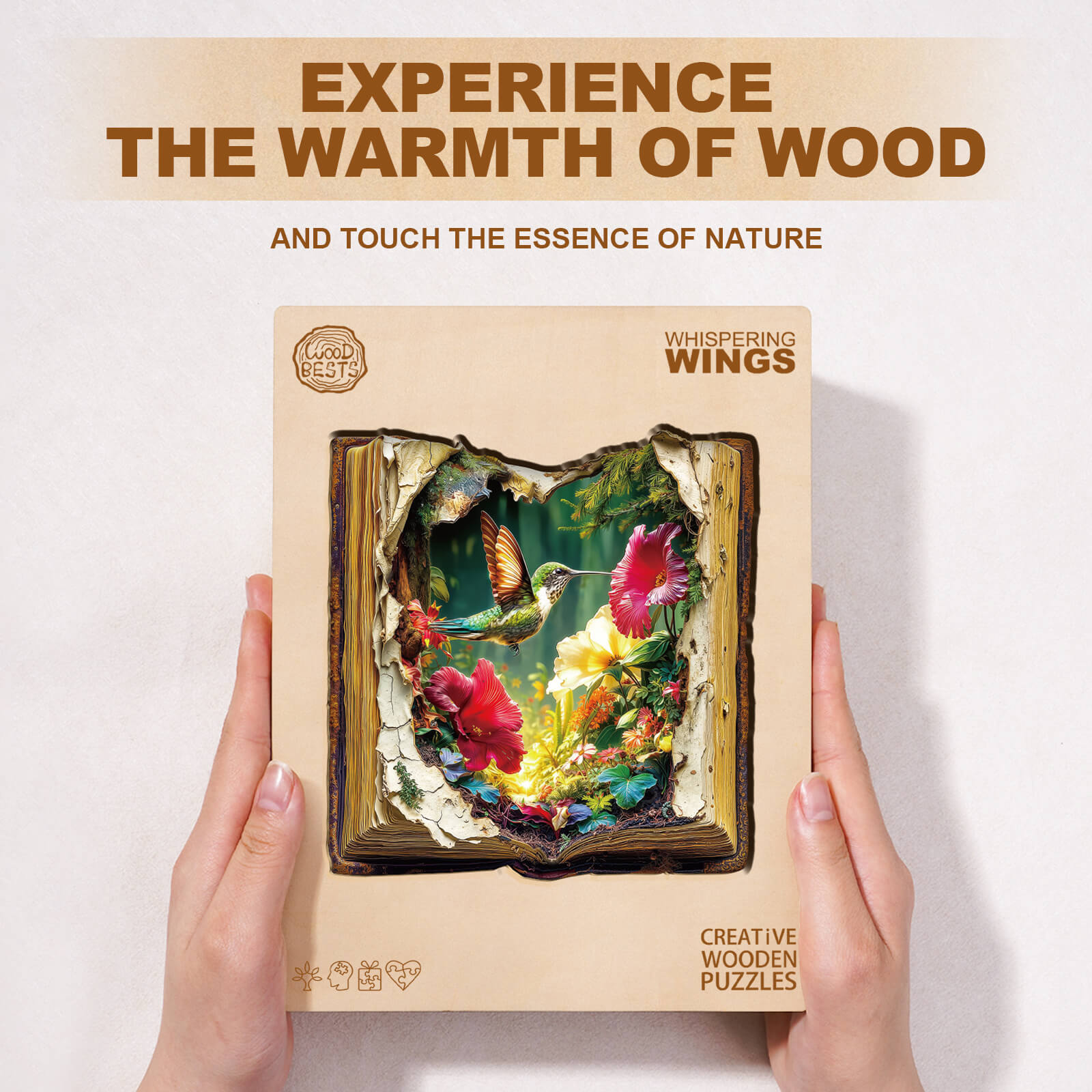 Whispering Wings Wooden Jigsaw Puzzle