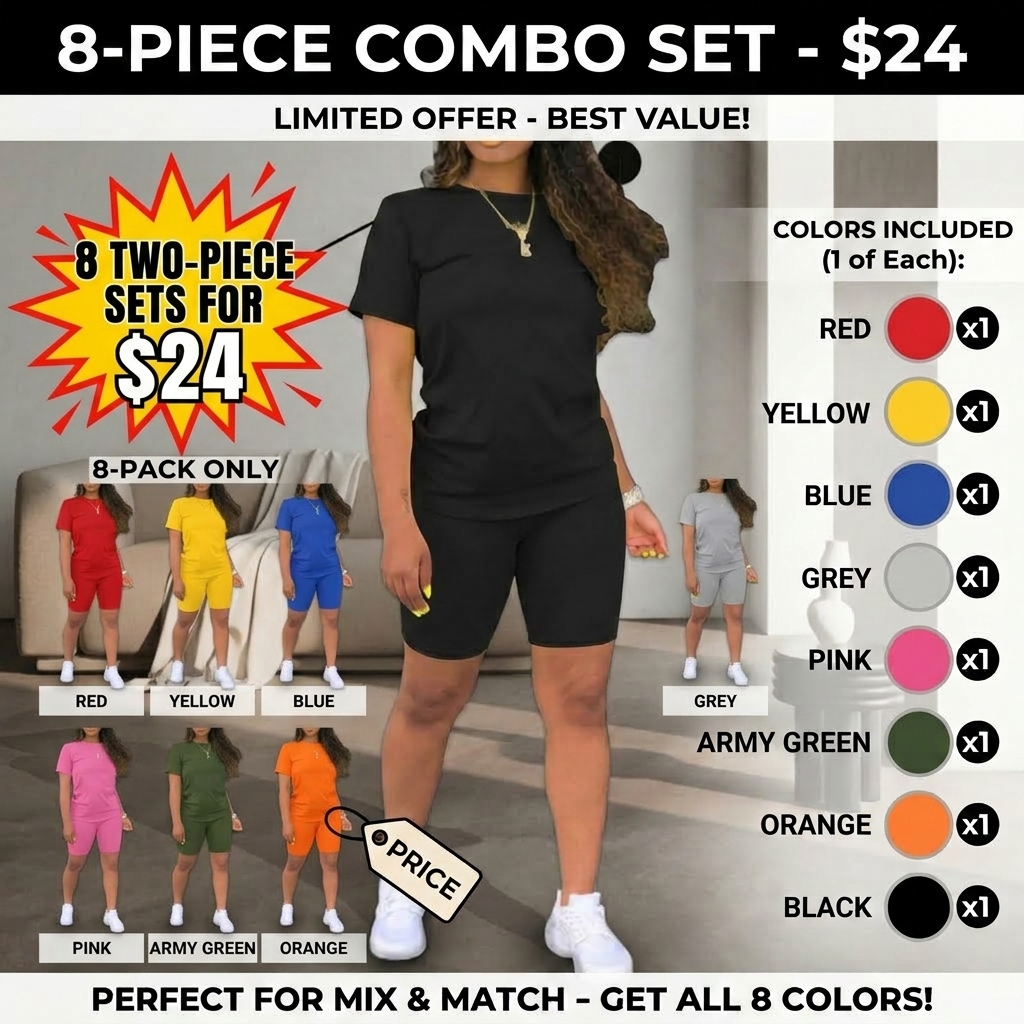 Two-piece Set Women's Fitted Plain Round Neck Tee & Skinny Shorts Set, Summer Clothes Women, Short Sleeve Crew Neck T-shirt & Shorts, Casual Summer Clothes for Outdoor, Cute Summer Outfit, Casual Matching Set, Womenswear