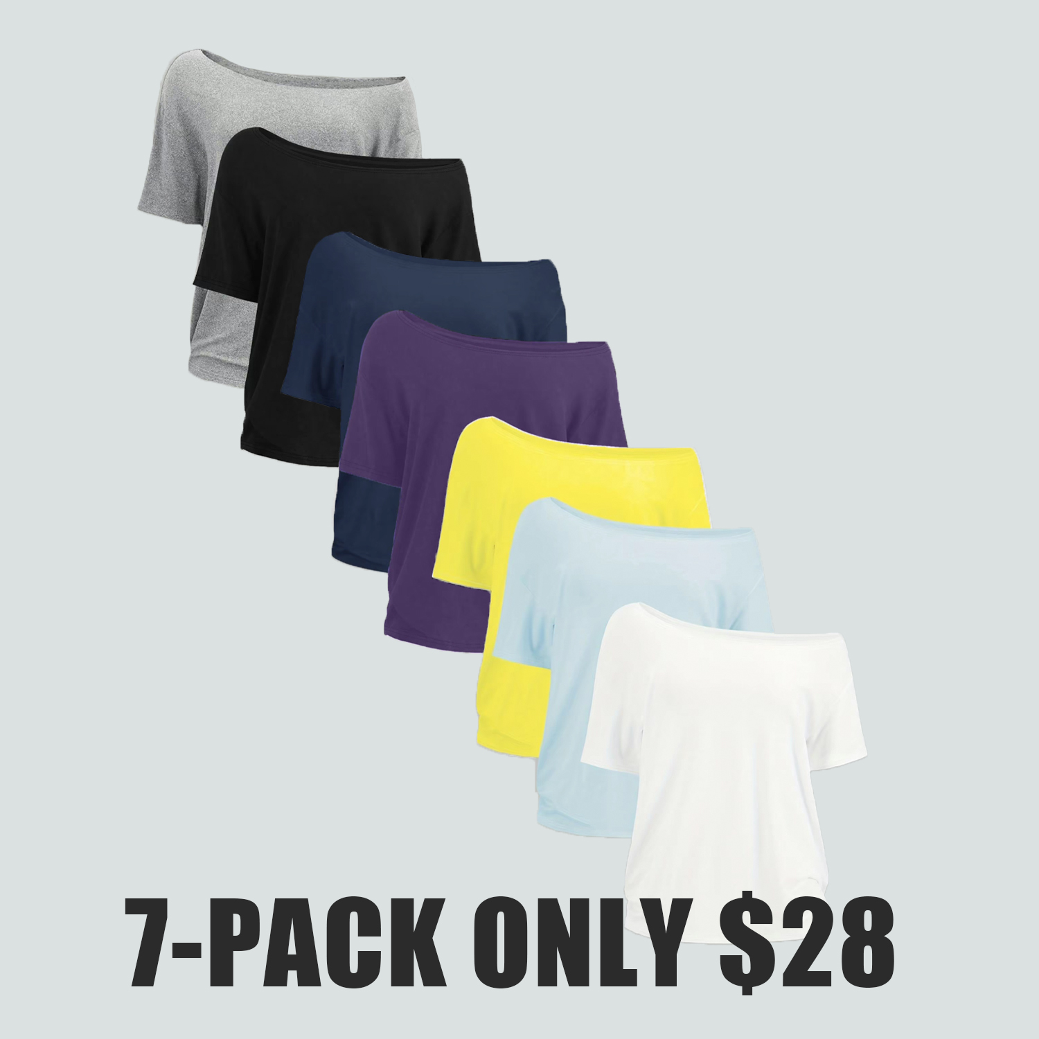 Women's Solid Color Casual Tee - Short Sleeve T-shirt for All Seasons