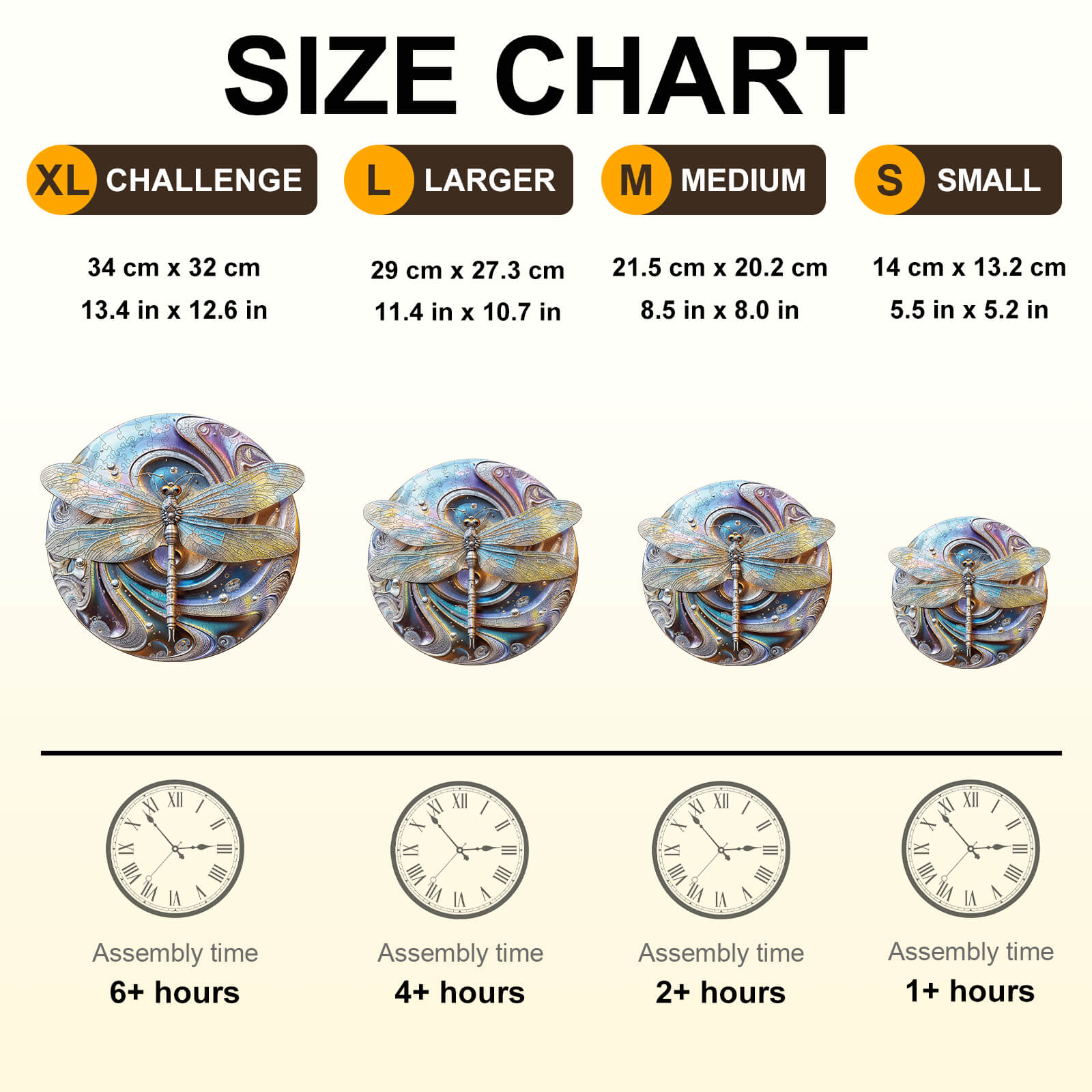 Laser Dragonfly Wooden Jigsaw Puzzle