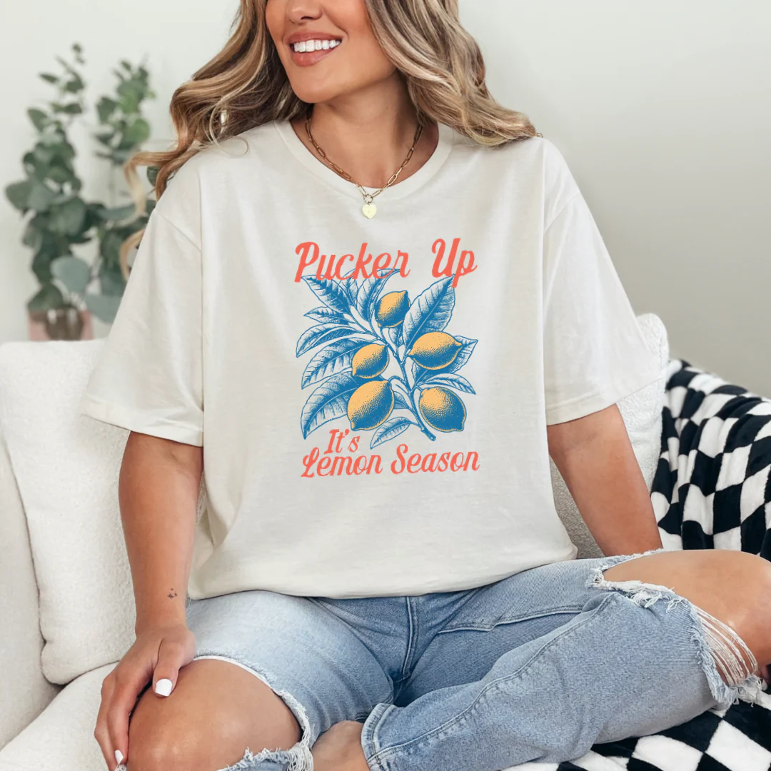Pucker Up It's Lemon Season Graphic Tee