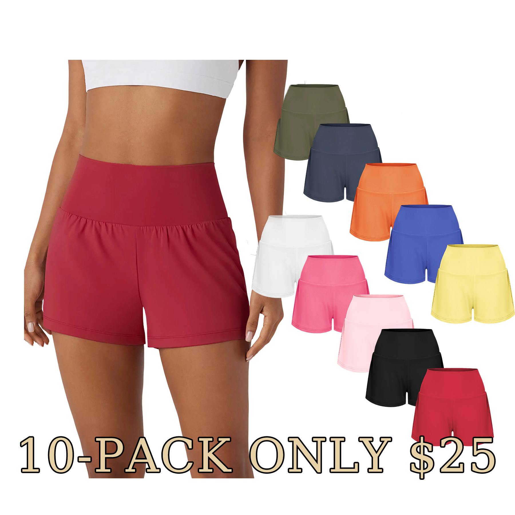 High-Waisted Pocket Yoga Shorts
