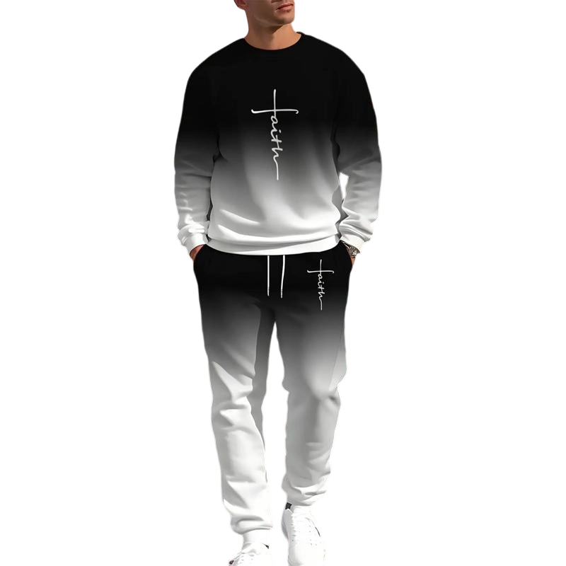 Men’s Casual Long Sleeve Sports Suit Set