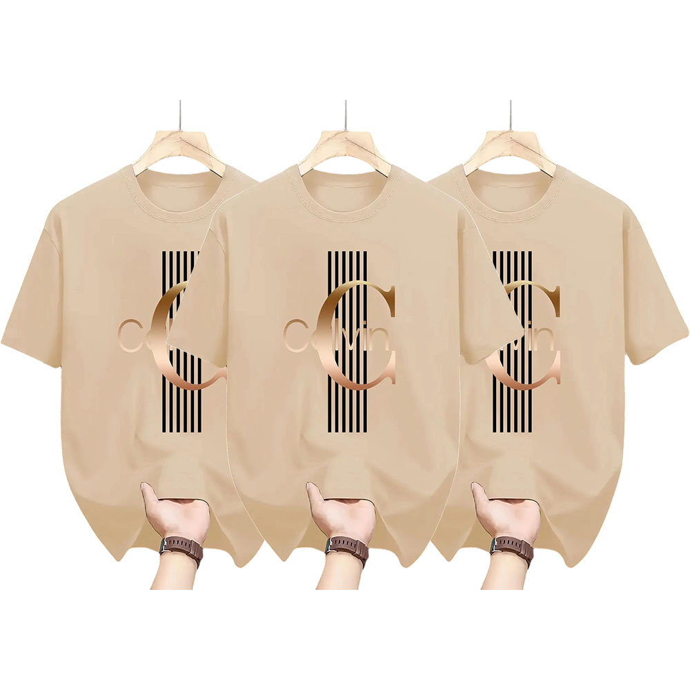 Men'S Casual Graphic T-Shirt - Bold Letter Print with Black Stripes & Golden Accents, Breathable Round Neck Summer Streetwear, Machine Washable, Comfortable Everyday Fashion Tee, Everyday Tshirt |Bold Letter Print |Comfortable Fit, T Shir Cotton