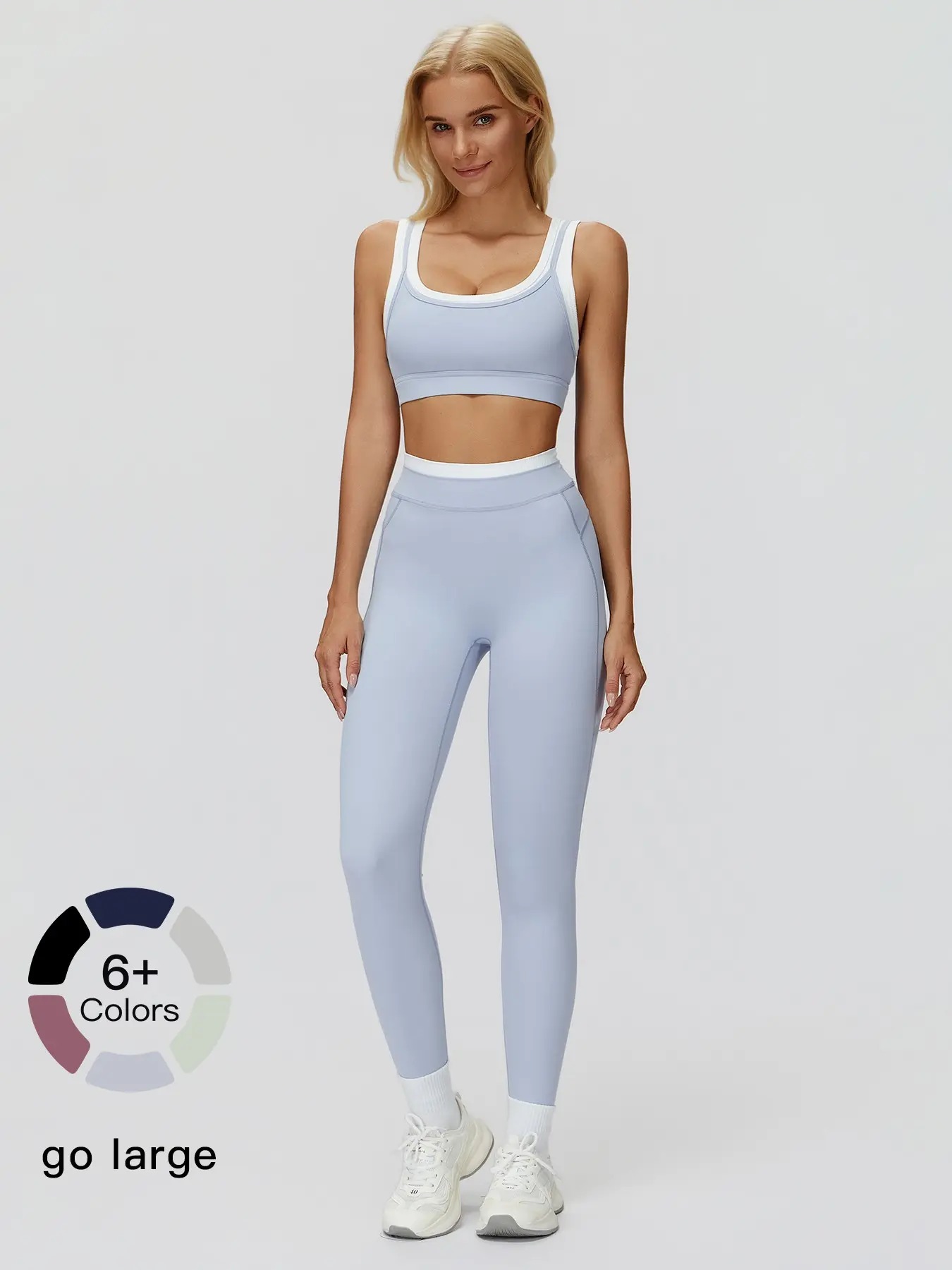 Women's Ribbed Two-Piece Workout Set