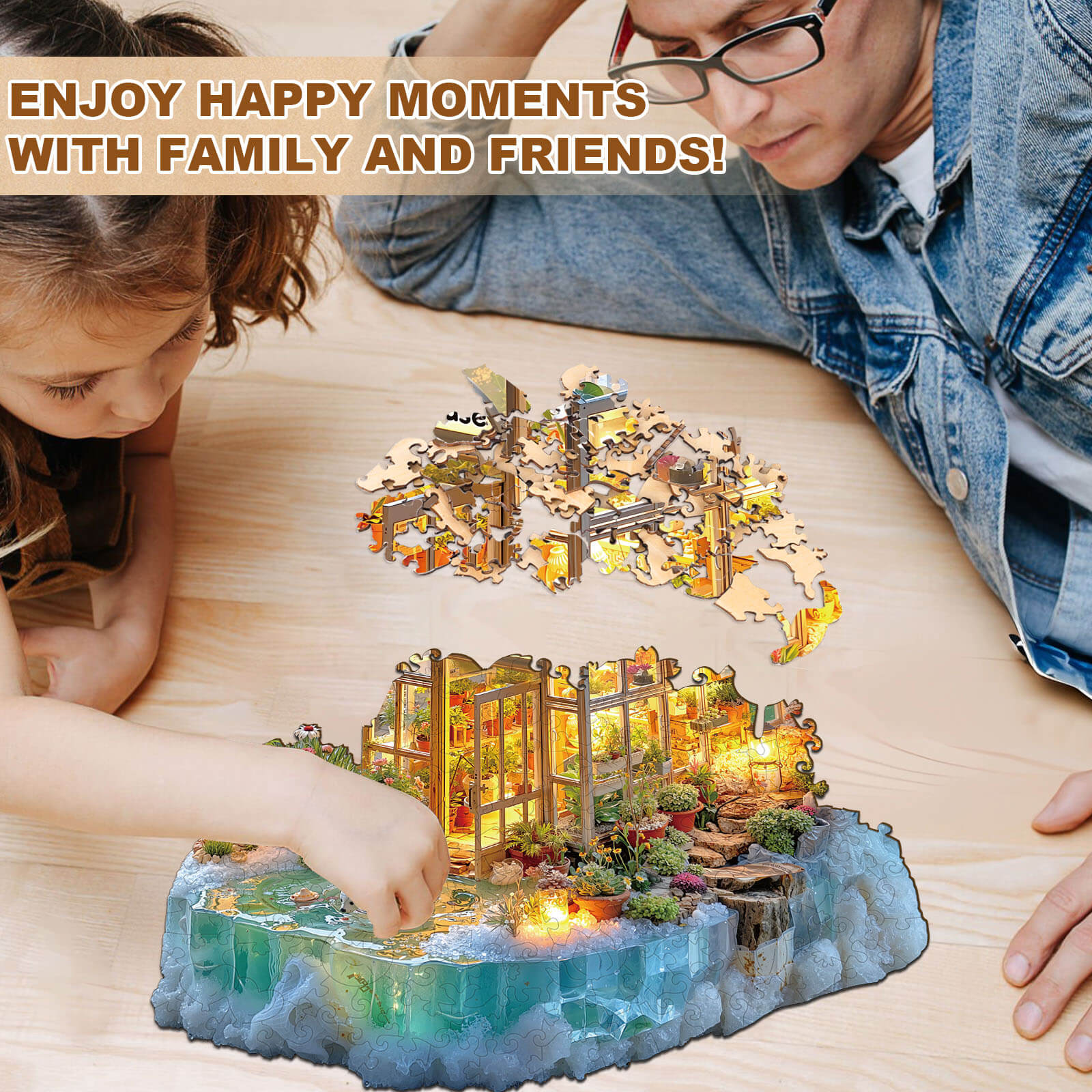 Glacier greenhouse Wooden Jigsaw Puzzle