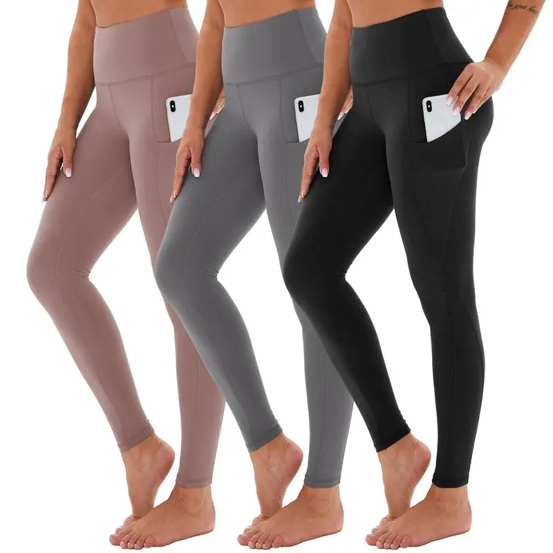 Women’s High-Waist Tummy Control Leggings with Pockets
