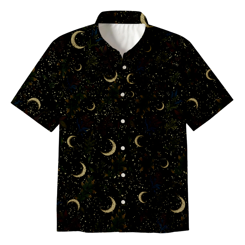 Moon Garden Button Up Pocket Shirt