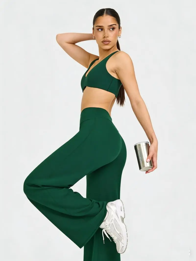 Straight Leg Bottoms Casual Pants