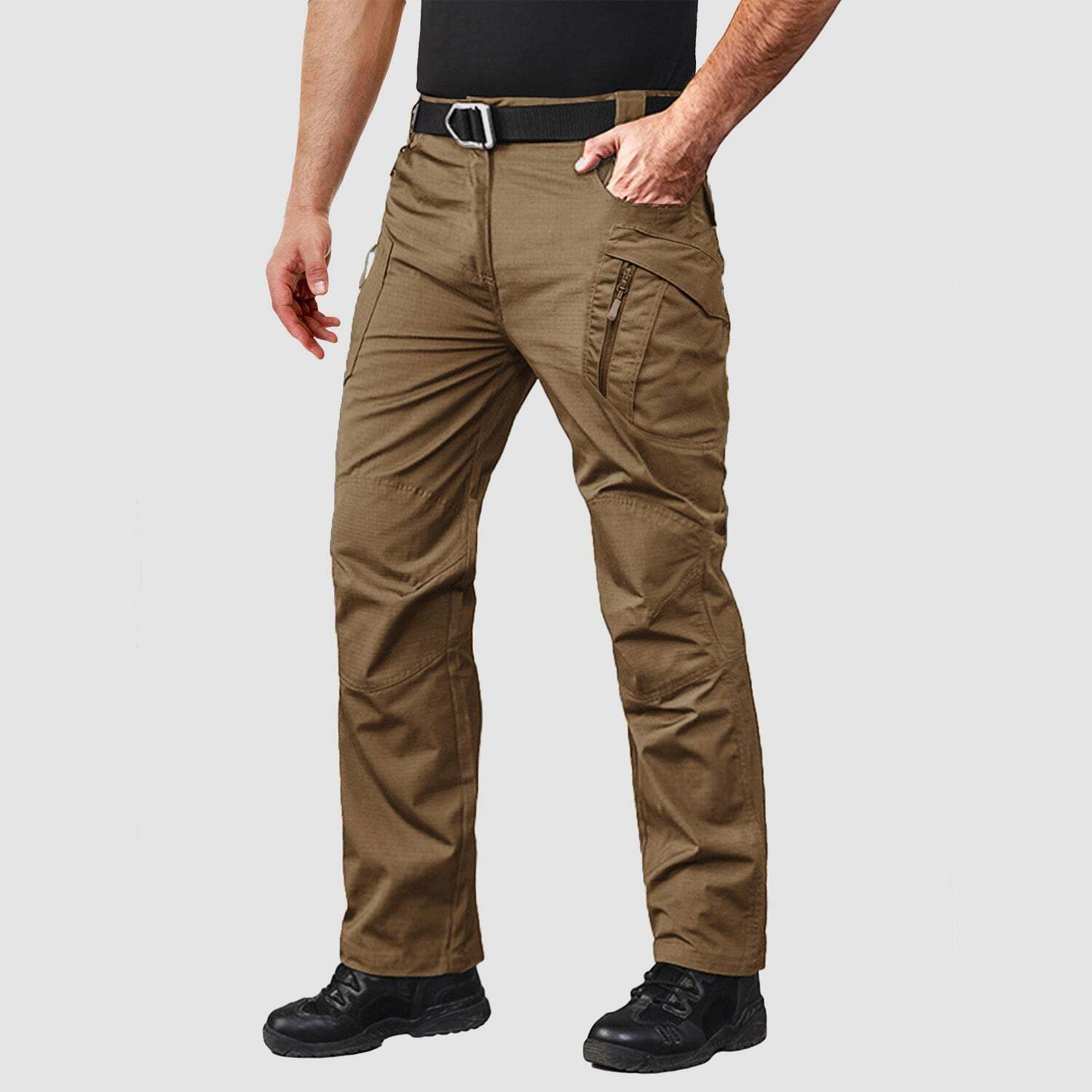 🔥🔥7-parks Men's Tactical Pants with 9 Pockets Rip-Stop Work Hiking Pants