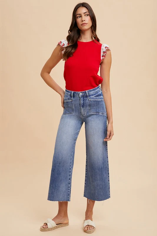 Wear High Rise Wide Leg Jeans