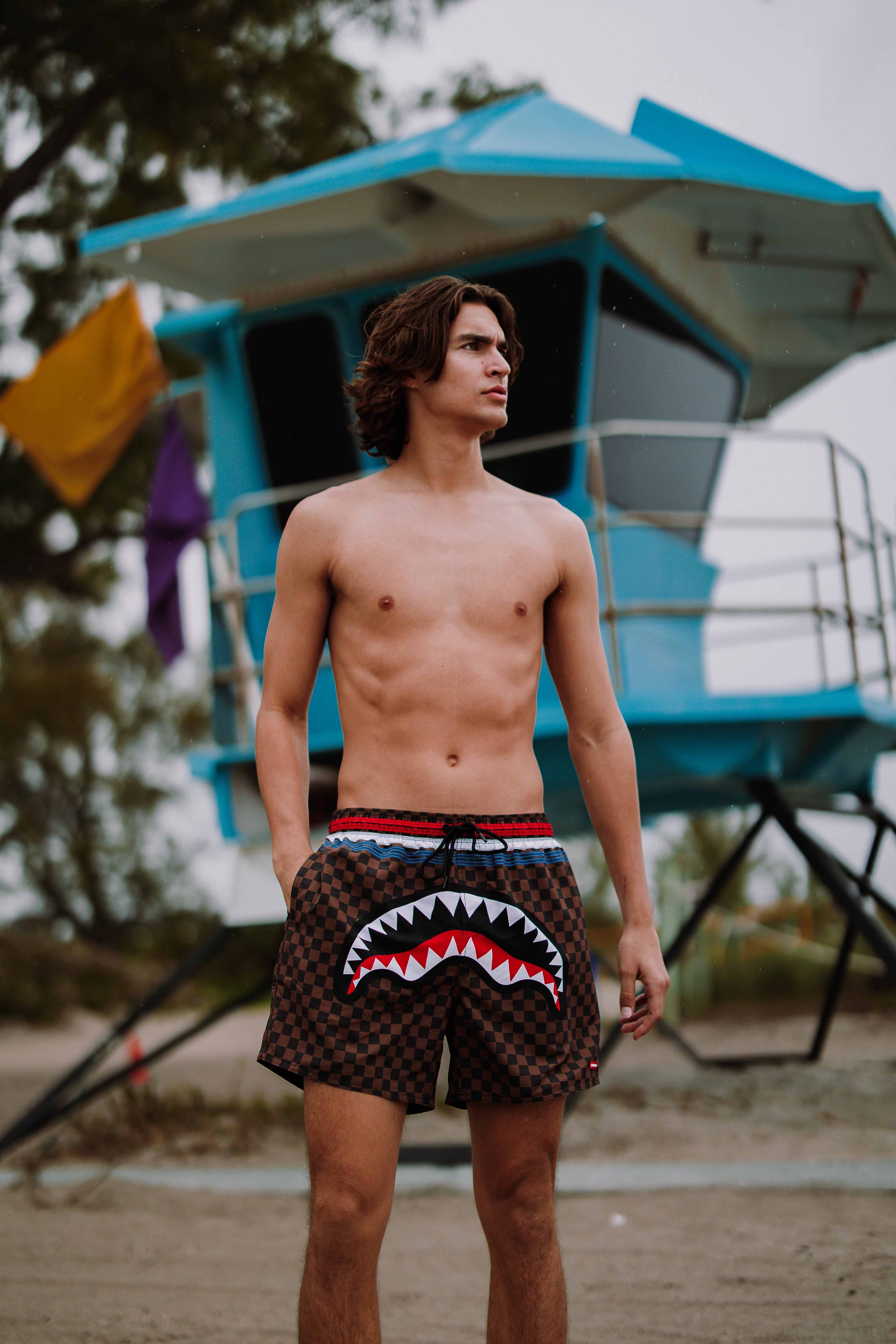SHARKS IN PARIS GT SWIM SHORTS