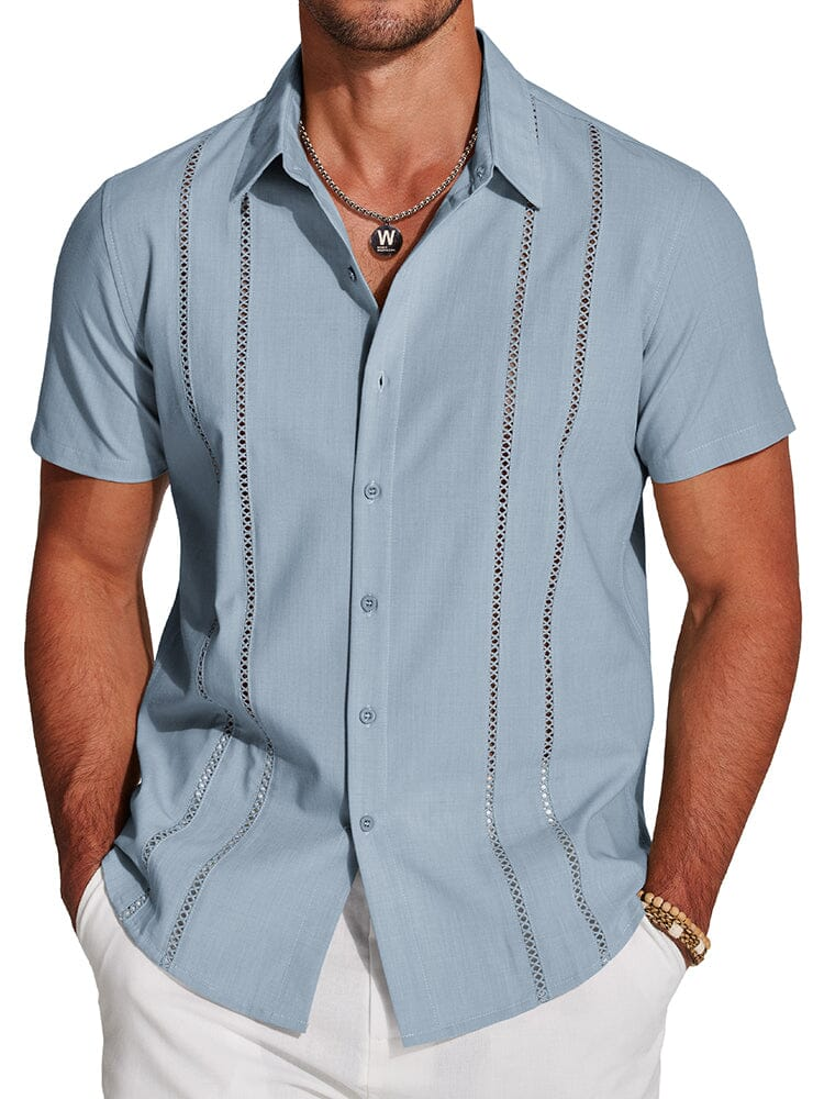 Men's Cuban Guayabera Shirt – Casual Summer Menswear Top