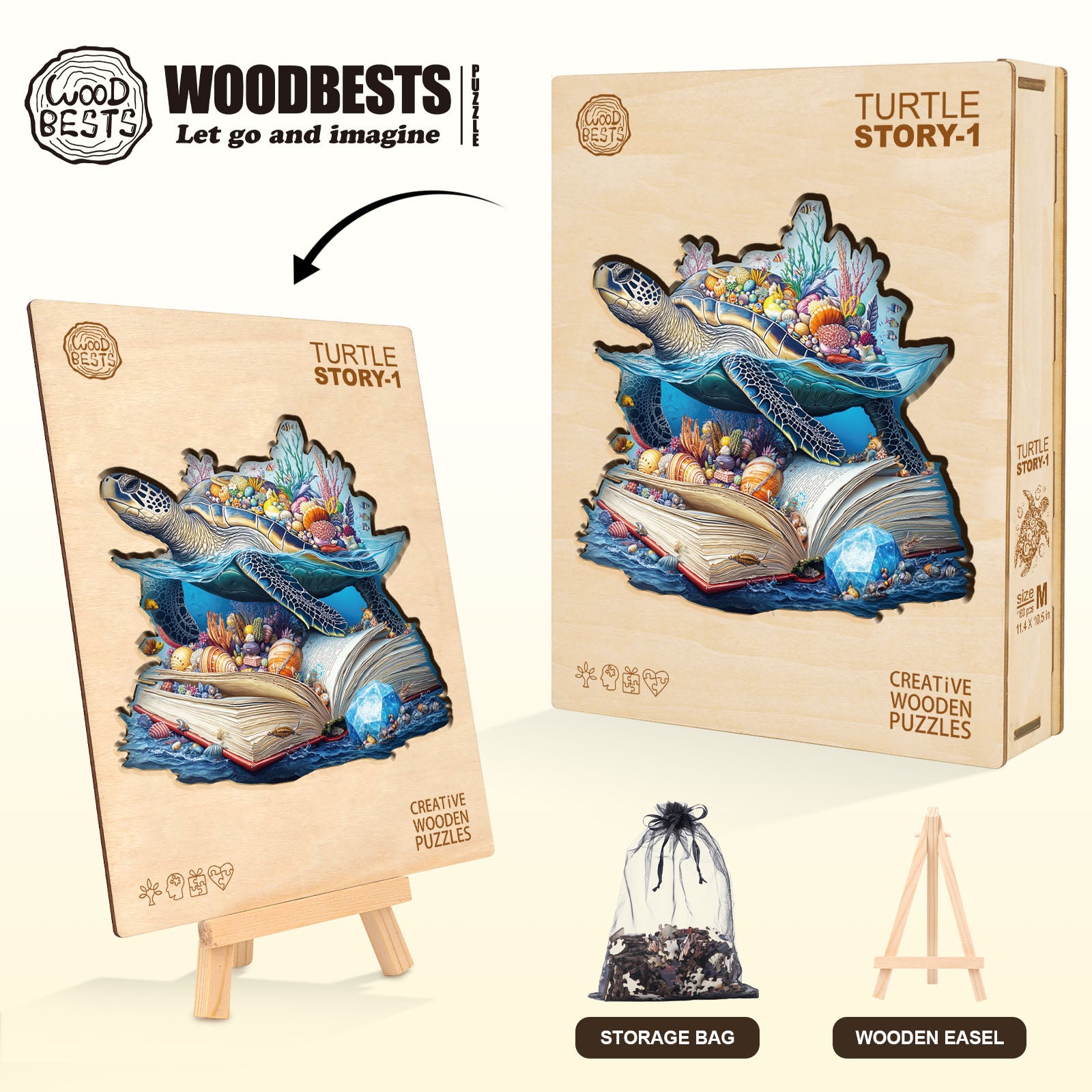 Turtle Story-1 Wooden Jigsaw Puzzle