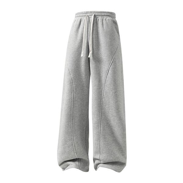 Men's Fleece Thermal Lined Sweatpants  Oversize Drawstring