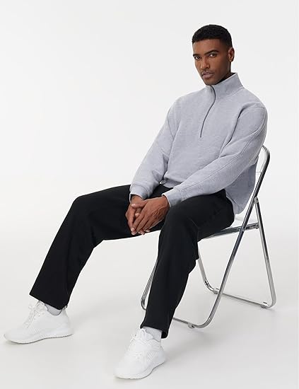 GYM PEOPLE Men's Baggy Fleece Workout Sweatpants with Pockets