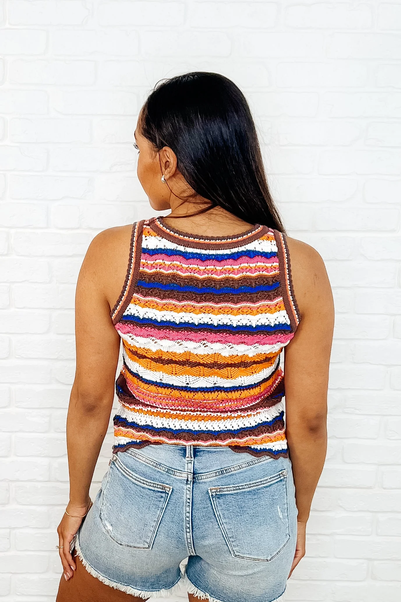 Max Aura Points Striped Knit Tank