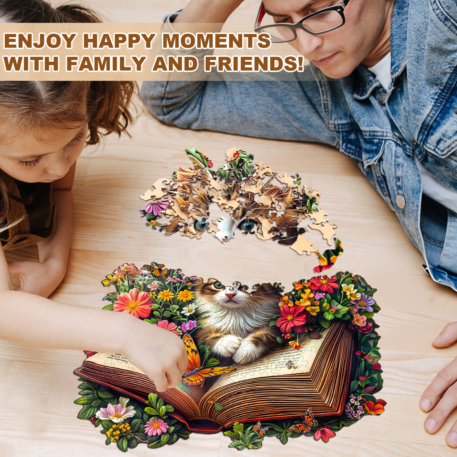 Meow Stories Wooden Jigsaw Puzzle