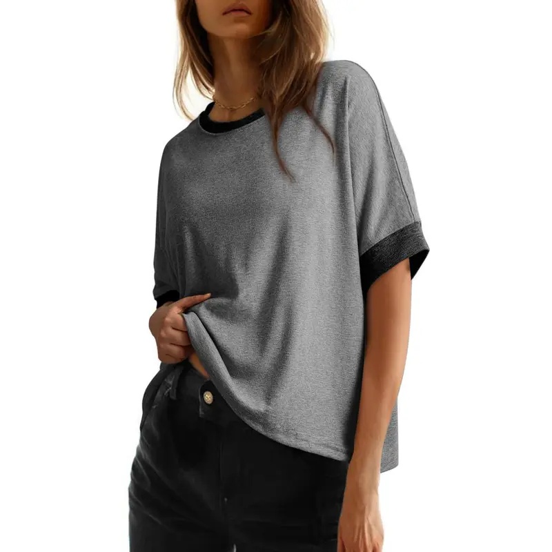 Women's Tops for Women 2026 Loose Oversized Basic Tee Comfortable Soft Fabric Flattering Fit