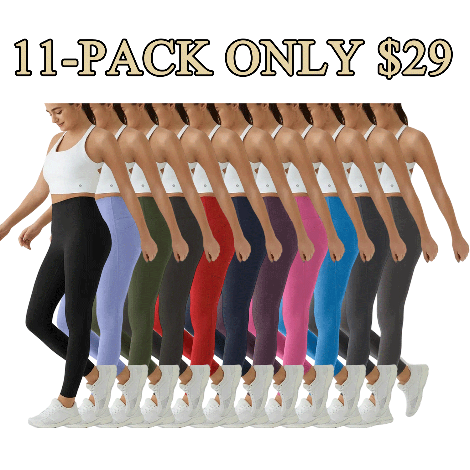 🔥High Waisted Waist Shaping Pocket Shaping Training Leggings