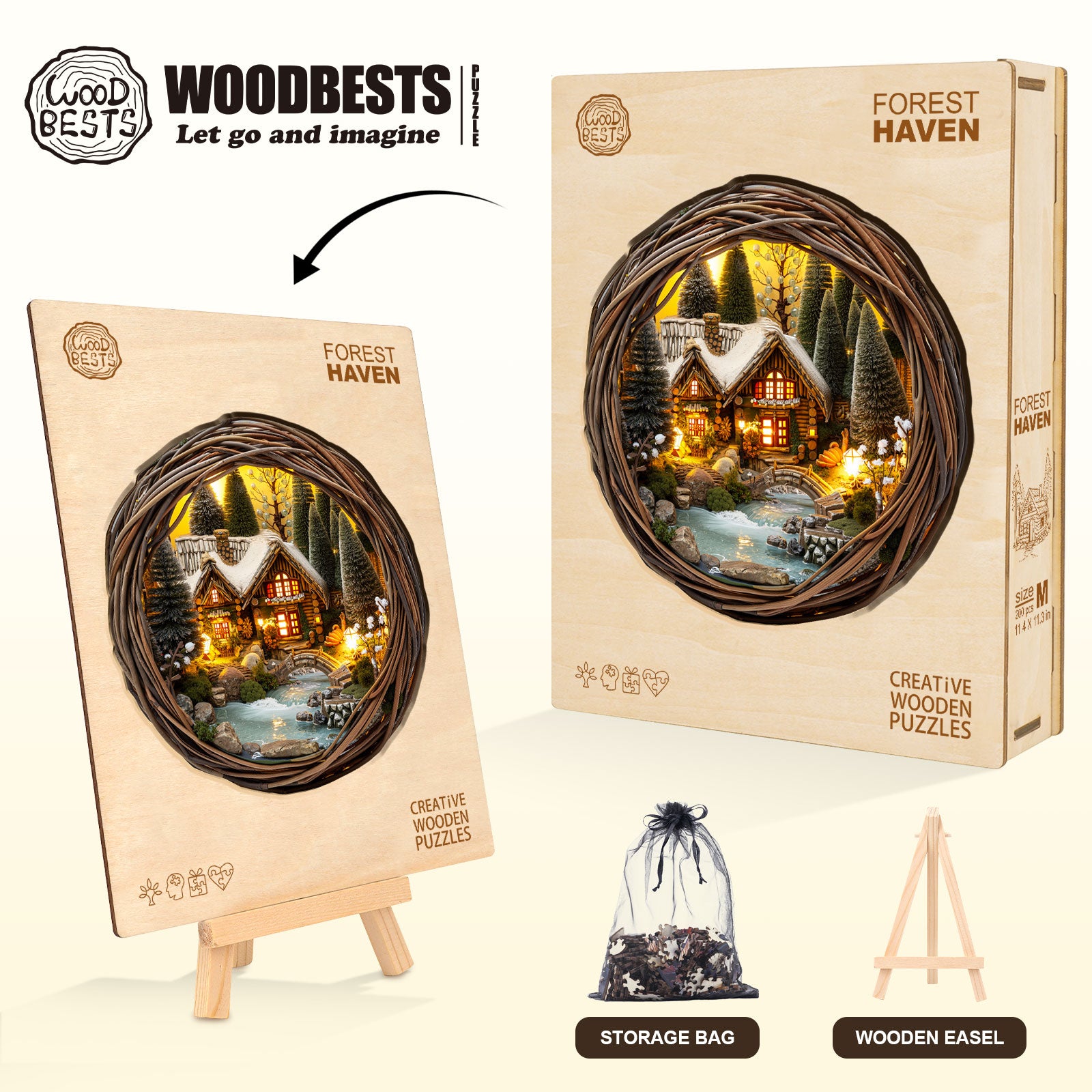 Forest Haven Wooden Jigsaw Puzzle
