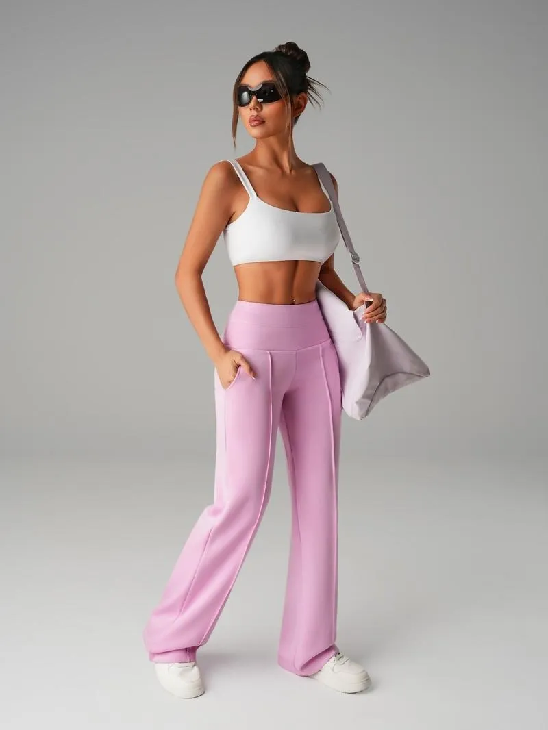 Women's Plain Loose Straight Leg Pants